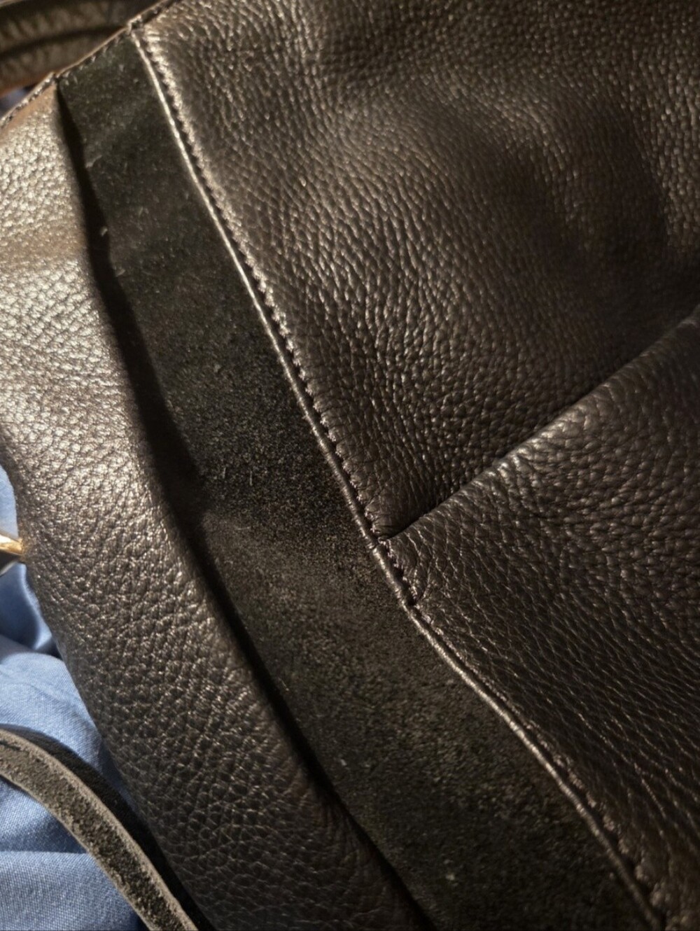 Aimee Kestenberg  Black Leather And Suede Tuscany Hobo Shoulder Bag with Tassels - Picture 8 of 13